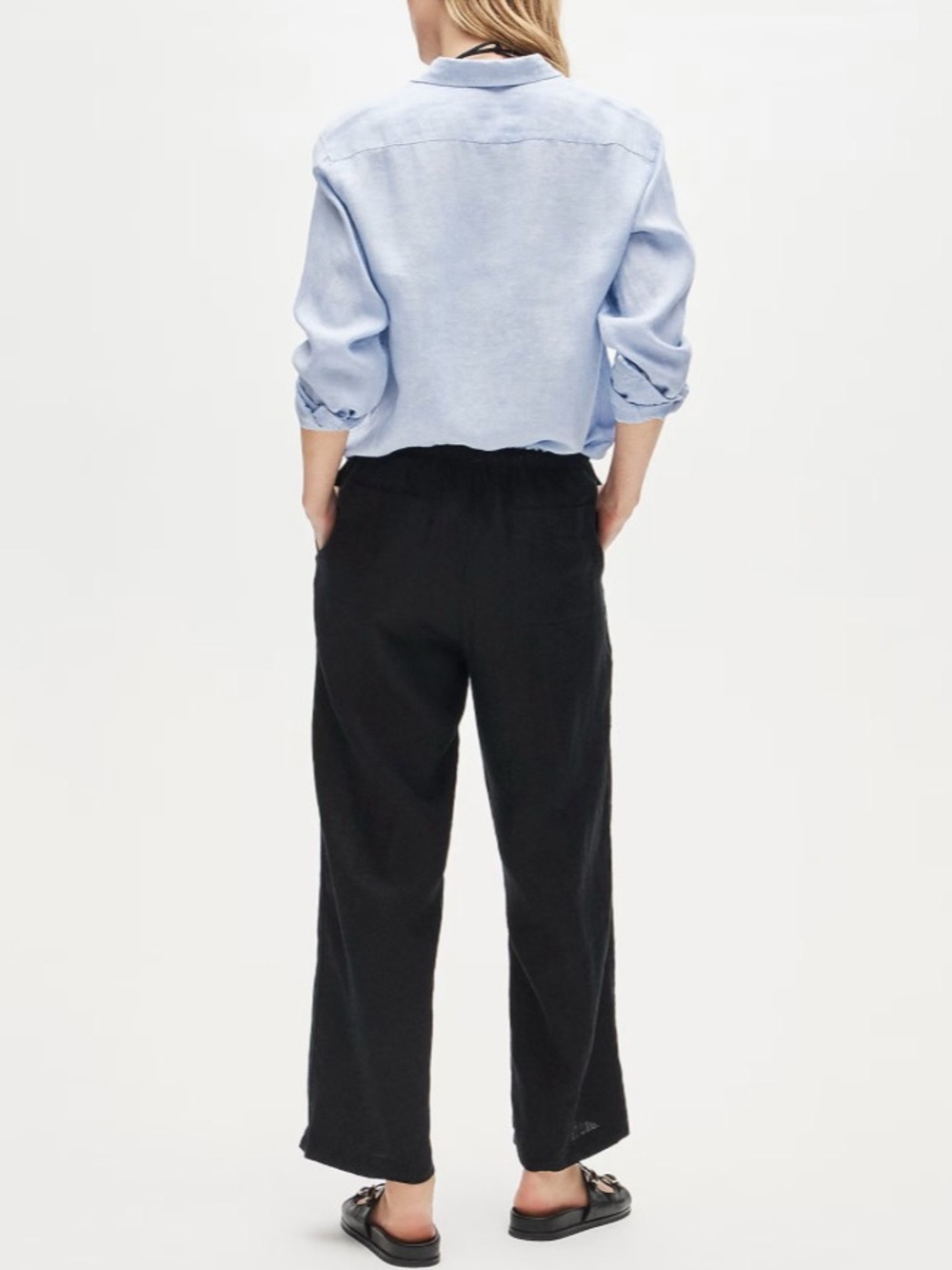 J. Crew Tall Soleil Pant Linen Black - Picture 5 of 5
